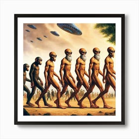 Evolution Of Man 1 Art Print