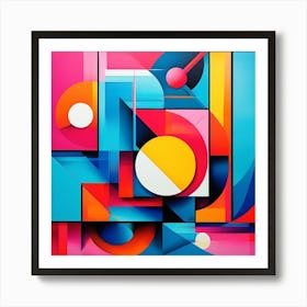 Abstract Piece Colorful Visions Art Print