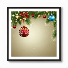 Christmas Background 14 Art Print