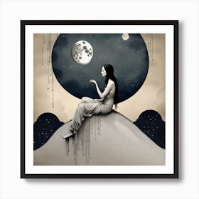 Sex And The Moon Art Print