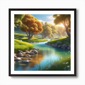 Landscape Painting 219 Art Print