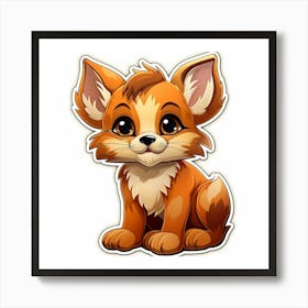 Cute Fox 136 Art Print