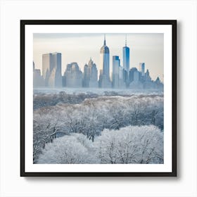 New York City In Winter Art Print