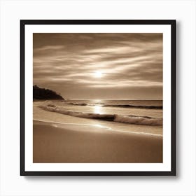 Sunset On The Beach 768 Art Print