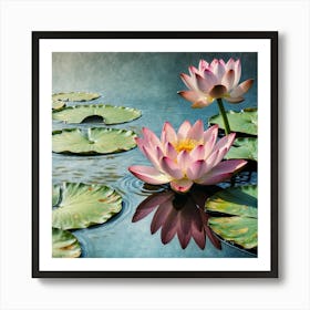 Lotus Lily Art Print