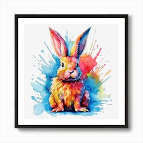 Colorful Bunny 1 Art Print