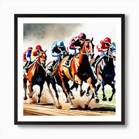 Horse Racing 17 Art Print