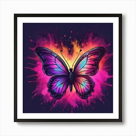 Butterfly Painting 220 Art Print