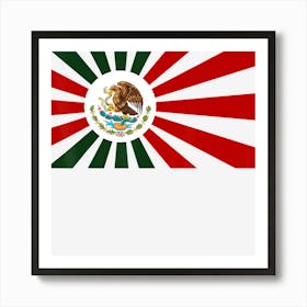 Hot Trend Mexican Japan Flag For Japanese Mexico Anime Art Print