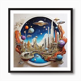 Space City Art Print