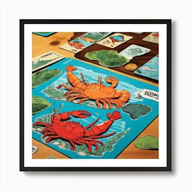 Crabs And Lobsters Art Print