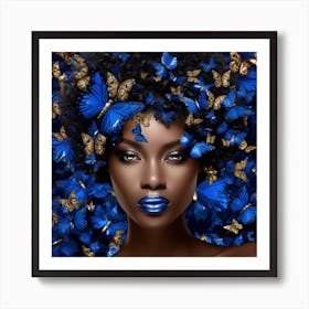 Blue Butterfly 2 Art Print