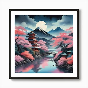 Japanese Landscape 1 Art Print