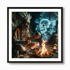 Witch doctor 5 Art Print