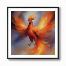Fiery Phoenix Art Print