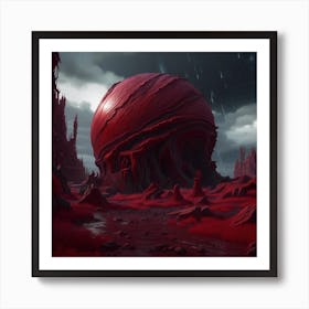 Red Sphere Art Print