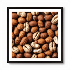 Close Up Of Nuts 8 Art Print