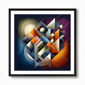 Abstract Geometric Painting Art Print