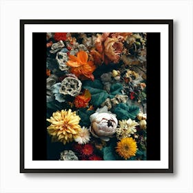 Flowers On The Floor Art Print