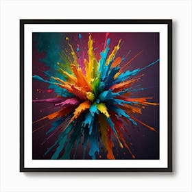 Colorful Explosion 1 Art Print