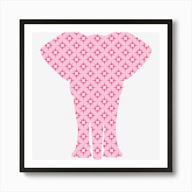 Pink Elephant Art Print