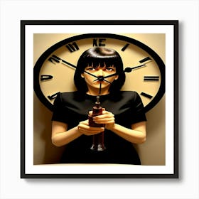 Pulp Fiction Clock Art Print