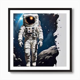 Astronaut Canvas Print Art Print