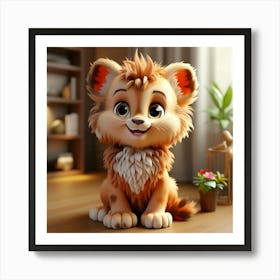 Cute Lion 5 Art Print