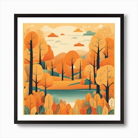 Autumn Landscape 8 Art Print