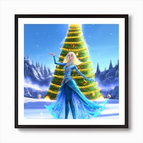 Ballerina Christmas 0014 Art Print