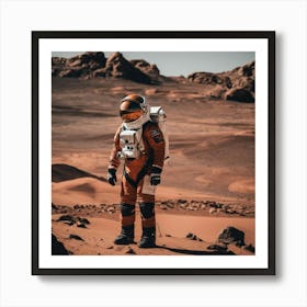 Mars Landscape Art Print