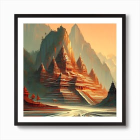 Mountain Temple 3 1 Art Print