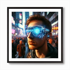 Futuristic Man 5 Art Print