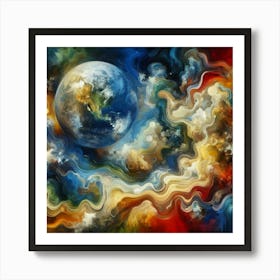 Abstract Of The Earth Art Print