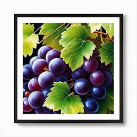 Grapes On The Vine 2 Art Print