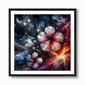 Hibiscus Flower Art Print