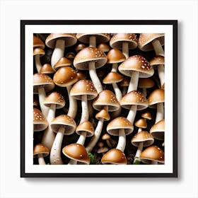 Mushrooms In The Forest 6 Art Print