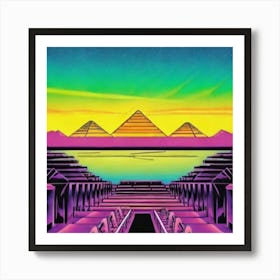 Pyramids Of Giza 1 Art Print