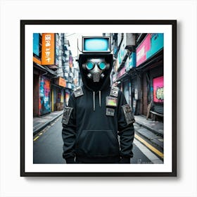 Cyberpunk Hoodie Art Print