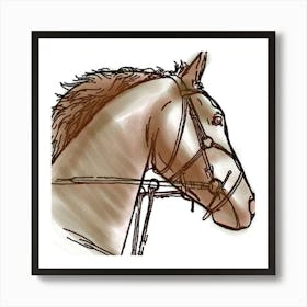 Horse Head 2 Art Print