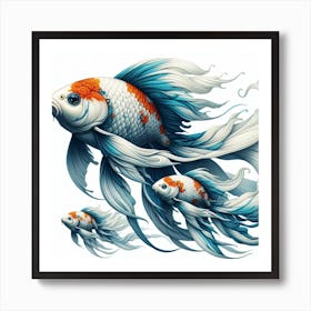 Koi fish Art Print