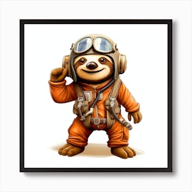 Star Wars Sloth 3 Art Print