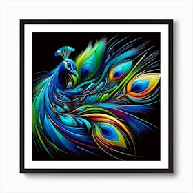 Peacock 1 Art Print