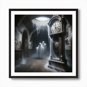 Ghosts In The Clock Room Art Print