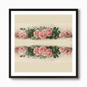 Pink Roses 1 Art Print