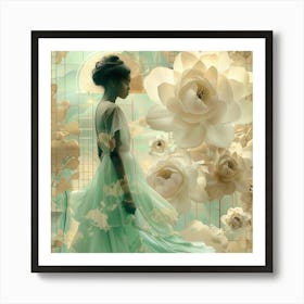 Girl In A Dress 5 Art Print