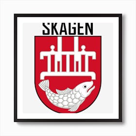 Skagen Coat Of Arms Art Print