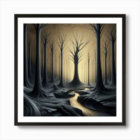 Dark Forest 6 Art Print