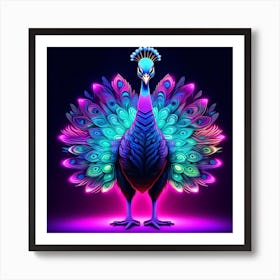 Peacock Art Print