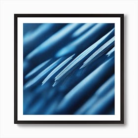 Blue Feathers Art Print